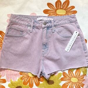 NWT Tinseltown Pink Cutoff Denim Shorts Size 28 Waist